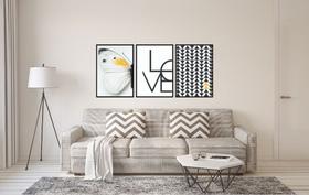 Quadros Decorativos Borboleta Frase Geometrico Abstrato Amarelo