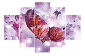 Quadros Decorativos Borboleta Roxa "