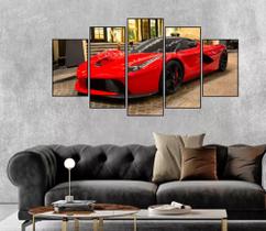 Quadros Decorativos Carro Ferrari"