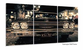 Quadros Decorativos Carro Impala Retrô Quarto Sala 120x60 3 peças