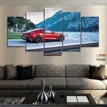 Quadros Decorativos Carro Vermelho Hd 63x130mt em Tecido Quadros Decorativos Carro Vermelho Hd 63x130mt em Tecido