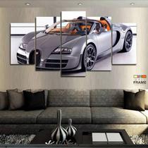 Quadros Decorativos Carros Bugati 63x130mt em Tecido