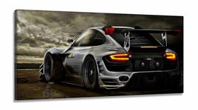 Quadros Decorativos Carros Racing em Tecido Canvas 130x60