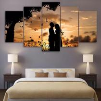 Quadros Decorativos Casal Apaixonado Por Sol" Quadros Decorativos Casal Apaixonado Por Sol"