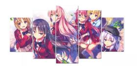 Quadros Decorativos Classroom Of The Elite Personagens Girls" Quadros Decorativos Classroom Of The Elite Personagens Girls"