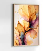 Quadros Decorativos com com Moldura Abstrato Mármore Moderno Tom Quente Vertical para Sala Quarto Decoração Quadros Decorativos com com Moldura Abstrato Mármore Moderno Tom Quente Vertical para Sala Quarto Decoração