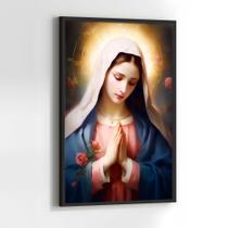 Quadros Decorativos com com Moldura Nossa Senhora Aparecida Religioso Vertical para Sala Quarto Decoração Quadros Decorativos com com Moldura Nossa Senhora Aparecida Religioso Vertical para Sala Quarto Decoração