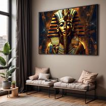 Quadros decorativos com Moldura Sala Quarto Esfinge Egito Dourada Grande Hall