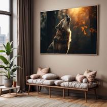 Quadros decorativos com Moldura Sala Quarto Lobo Paisagem Grande Hall Quadros decorativos com Moldura Sala Quarto Lobo Paisagem Grande Hall