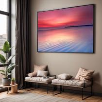 Quadros decorativos com Moldura Sala Quarto Mar Tranquilo Grande Hall