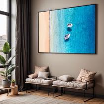 Quadros decorativos com Moldura Sala Quarto Praia Barco Grande Hall Quadros decorativos com Moldura Sala Quarto Praia Barco Grande Hall