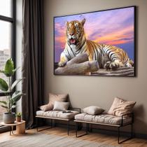 Quadros decorativos com Moldura Sala Quarto Tigre Paisagem Grande Hall Quadros decorativos com Moldura Sala Quarto Tigre Paisagem Grande Hall