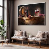 Quadros decorativos com Moldura Sala Quarto Vinho Cozinha Grande Hall