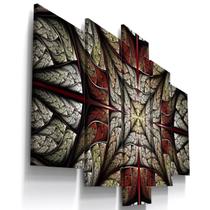 Quadros Decorativos Digital Abstrato Flor Sala Quarto