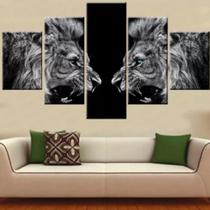quadros decorativos Duelo De Leoes Feroz" quadros decorativos Duelo De Leoes Feroz"