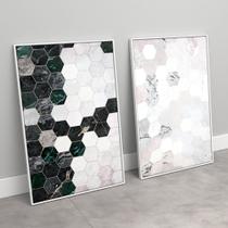 Quadros Decorativos Em Canvas Degrade Geométrico