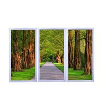 Quadros Decorativos em Mosaico com moldura em madeira 103x63 cm e vidro protetor - "Sequoias" Quadros Decorativos em Mosaico com moldura em madeira 103x63 cm e vidro protetor - "Sequoias"