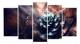 Quadros Decorativos Flor Fractal Arte Abstrata Marrom" Quadros Decorativos Flor Fractal Arte Abstrata Marrom"