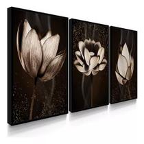 Quadros Decorativos Flor Marrom Escuro