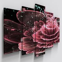 Quadros Decorativos Flor Rosa Digital Sala Quarto