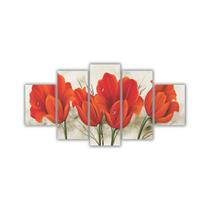 Quadros Decorativos Floral Flores Buque de Tulipas Vermelhas 2