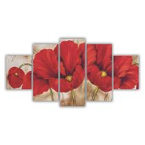 Quadros Decorativos Floral Flores Buquê Vermelho