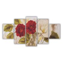Quadros Decorativos Floral Flores Envelhecidas Natureza Morta