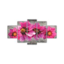 Quadros Decorativos Floral Flores Rosa Pink