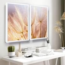 Quadros Decorativos Flores Dente De Leão Moldura Sala Hall Quadros Decorativos Flores Dente De Leão Moldura Sala Hall