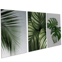 Quadros Decorativos Folhagem Sala Escritório Quarto Moderno Casal PMG