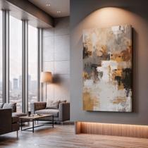 Quadros Decorativos Fragmentos de Ouro 40x60 Moderno Luxo Sala Quarto Escritório