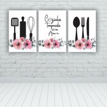 Quadros Decorativos frases Cozinha Tamanho instalado 60x30 Quadros Decorativos frases Cozinha Tamanho instalado 60x30