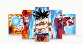 Quadros Decorativos Goku Transformações" Quadros Decorativos Goku Transformações"