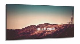 Quadros Decorativos Hollywood Montanhas Sala Hall em Tecido Canvas 130x60 Quadros Decorativos Hollywood Montanhas Sala Hall em Tecido Canvas 130x60