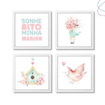 Quadros Decorativos Infantil Jardim Encantado Aquarela