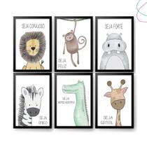 Quadros Decorativos infantil safari animais floresta Quadros Decorativos infantil safari animais floresta