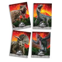 Quadros Decorativos Jurassic World - 21cm x 31cm - 4 Unidades
