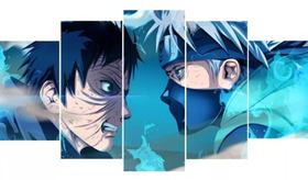 Quadros Decorativos Kakashi Vs Uchiha Obito Anime" Quadros Decorativos Kakashi Vs Uchiha Obito Anime"