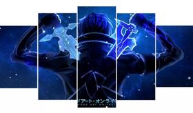 Quadros Decorativos Kirito Sword Art Online Anime"