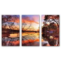 Quadros Decorativos Lago Por Do Sol