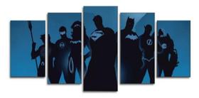 Quadros Decorativos Liga Justiça Heróis Dc "