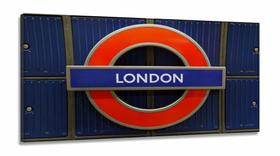 Quadros Decorativos London Frase City Quarto Sala em Tecido Canvas 130x60 - Wall Frame Quadros Decorativos London Frase City Quarto Sala em Tecido Canvas 130x60 - Wall Frame