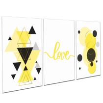 Quadros Decorativos Love Sala Escritório Quarto Moderno Casal PMG