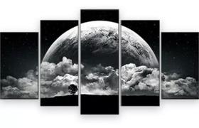 Quadros Decorativos Lua Cheia Nuvens Arvore Paisagem" Quadros Decorativos Lua Cheia Nuvens Arvore Paisagem"