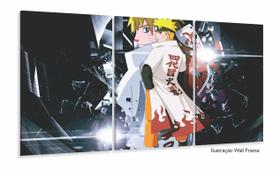 Quadros Decorativos Mangá Naruto 120x60 3 peças em Tecido