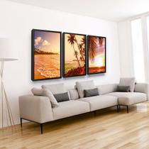 Quadros Decorativos Mar Coqueiro Sala Quarto Lar Quadros Decorativos Mar Coqueiro Sala Quarto Lar