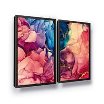 Quadros Decorativos Marmorizado Moldura Sala Escritório