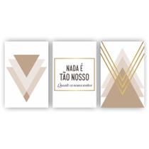 Quadros Decorativos MDF Abstrato Nada é tão Nosso