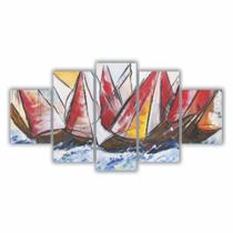 Quadros Decorativos MDF Barcos ao Mar