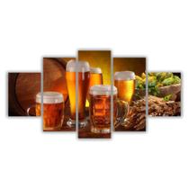 Quadros Decorativos MDF Bebidas Copos de Cerveja - Dropx4